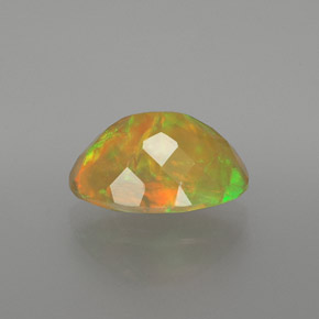 Opale naturale multicolore da 1,84 ct, taglio ovale, trasparente