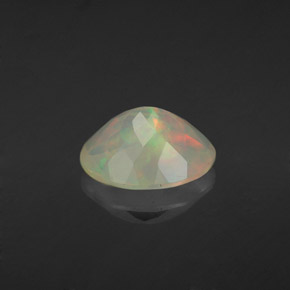 Opale naturale multicolore da 1,50 ct, taglio ovale, trasparente