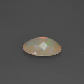 Opale naturale multicolore da 1,63 ct, taglio ovale, trasparente
