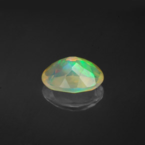 Opale naturale multicolore da 1,13 ct, taglio ovale, trasparente