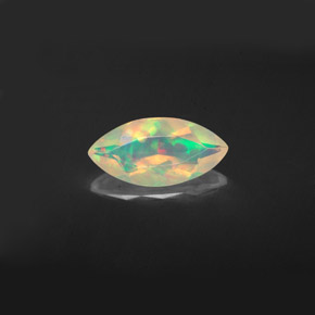 Opale naturale multicolore da 0,95 ct, marchesa, trasparente
