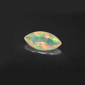 Opale naturale multicolore da 0,95 ct, marchesa, trasparente