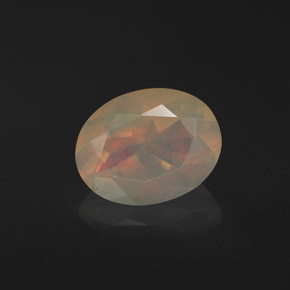 Opale naturale multicolore da 1,30 ct, trasparente, trasparente/traslucido