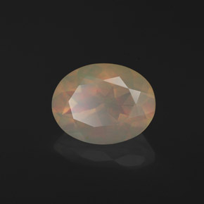 Opale naturale multicolore da 1,30 ct, trasparente, trasparente/traslucido