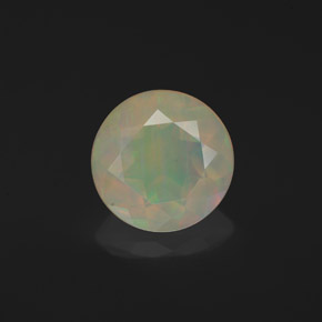 Opale naturale multicolore da 1,25 ct, trasparente, trasparente/traslucido