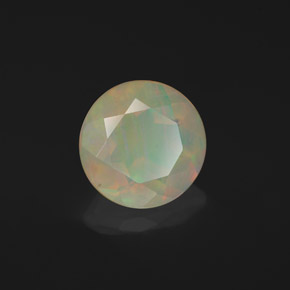 Opale naturale multicolore da 1,25 ct, trasparente, trasparente/traslucido