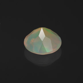 Opale naturale multicolore da 1,25 ct, trasparente, trasparente/traslucido