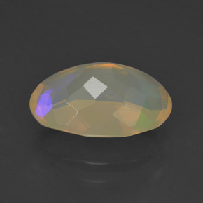 Opale naturale multicolore da 1,83 ct, taglio ovale, trasparente