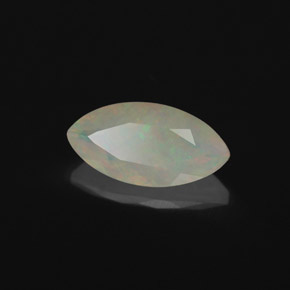 Opale naturale multicolore da 1,18 ct, trasparente, trasparente/traslucido