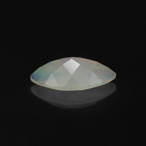 Opale naturale multicolore da 1,18 ct, trasparente, trasparente/traslucido