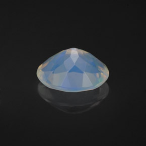 Opale naturale multicolore da 1,10 ct, taglio ovale, trasparente