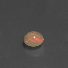 Opale naturale multicolore da 0,58 ct, trasparente, trasparente/traslucido