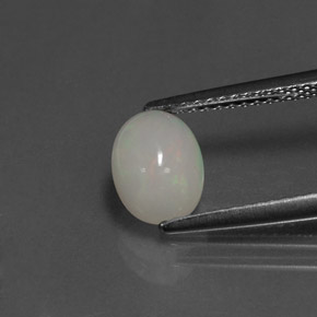 Opale naturale multicolore da 0,95 ct, trasparente, trasparente/traslucido