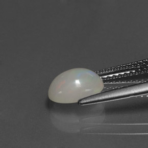 Opale naturale multicolore da 0,95 ct, trasparente, trasparente/traslucido