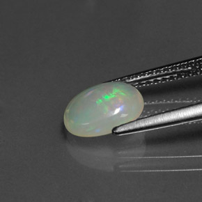 Opale naturale multicolore da 0,96 ct, trasparente, trasparente/traslucido