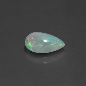 Opale naturale multicolore da 1,37 ct, trasparente, trasparente/traslucido
