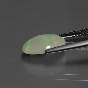 Opale naturale multicolore da 1,62 ct, trasparente, trasparente/traslucido