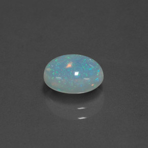 Opale naturale multicolore da 1,14 ct, taglio ovale, trasparente