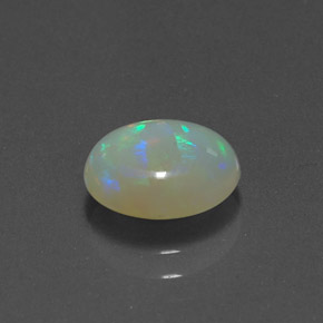 Opale naturale multicolore da 0,76 ct, trasparente, trasparente/traslucido