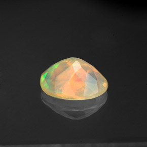 Opale naturale multicolore da 1,22 ct, trasparente, trasparente/traslucido