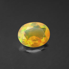 Opale naturale multicolore da 1,30 ct, trasparente, trasparente/traslucido