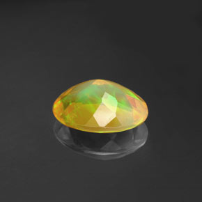 Opale naturale multicolore da 1,30 ct, trasparente, trasparente/traslucido
