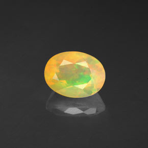 Opale naturale multicolore da 1,10 ct, trasparente, trasparente/traslucido
