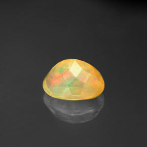 Opale naturale multicolore da 1,10 ct, trasparente, trasparente/traslucido