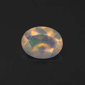 Opale naturale multicolore da 0,97 ct, trasparente, trasparente/traslucido