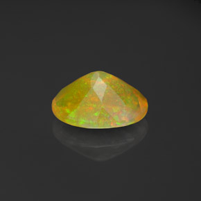 Opale naturale multicolore da 0,90 ct, trasparente, trasparente/traslucido