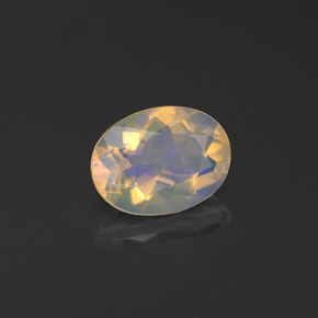 Opale naturale multicolore da 0,84 ct, trasparente, trasparente/traslucido