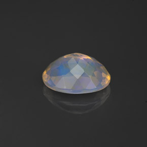 Opale naturale multicolore da 0,84 ct, trasparente, trasparente/traslucido