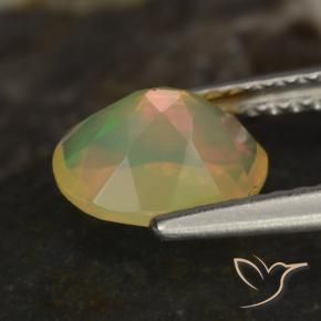 Opale Multicolore naturale da 0.83 ct, Ovale, Trasparente
