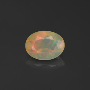 Opale naturale multicolore da 0,66 ct, trasparente, trasparente/traslucido