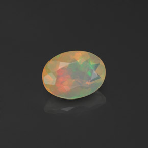 Opale naturale multicolore da 0,66 ct, trasparente, trasparente/traslucido