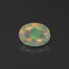 Opale naturale multicolore da 0,78 ct, trasparente, trasparente/traslucido