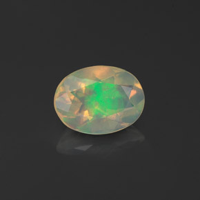 Opale naturale multicolore da 0,78 ct, trasparente, trasparente/traslucido