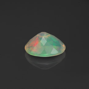 Opale naturale multicolore da 0,78 ct, trasparente, trasparente/traslucido