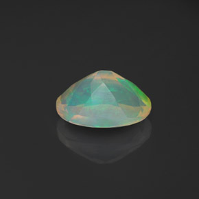 Opale naturale multicolore da 0,93 ct, trasparente, trasparente/traslucido