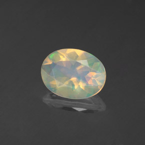 Opale naturale multicolore da 0,83 ct, trasparente, trasparente/traslucido