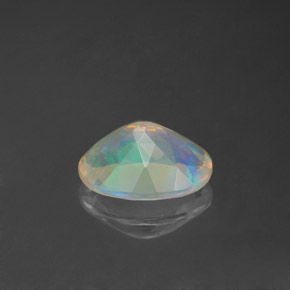 Opale naturale multicolore da 0,83 ct, trasparente, trasparente/traslucido
