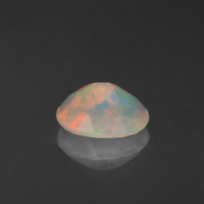 Opale naturale multicolore da 0,89 ct, trasparente, trasparente/traslucido