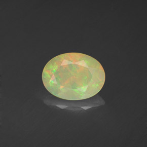 Opale naturale multicolore da 0,70 ct, trasparente, trasparente/traslucido