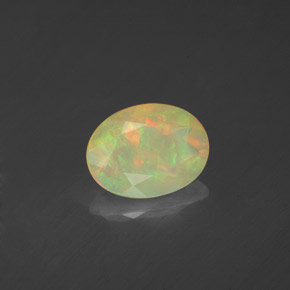 Opale naturale multicolore da 0,70 ct, trasparente, trasparente/traslucido