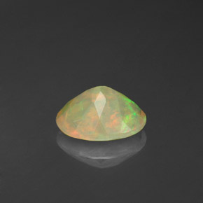 Opale naturale multicolore da 0,70 ct, trasparente, trasparente/traslucido