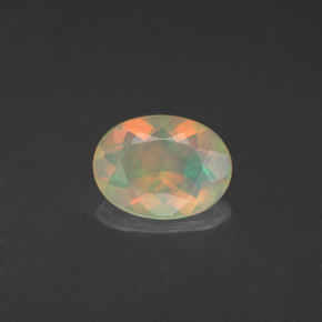 Opale naturale multicolore da 0,71 ct, trasparente, trasparente/traslucido