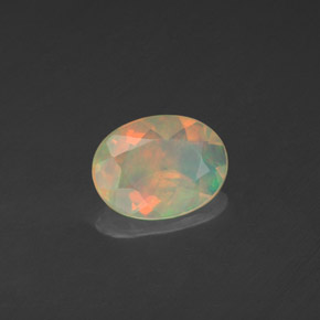 Opale naturale multicolore da 0,71 ct, trasparente, trasparente/traslucido