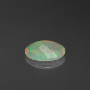 Opale naturale multicolore da 0,71 ct, trasparente, trasparente/traslucido