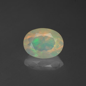 Opale naturale multicolore da 0,80 ct, trasparente, trasparente/traslucido