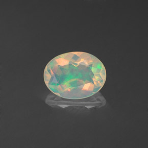 Opale naturale multicolore da 0,71 ct, trasparente, trasparente/traslucido